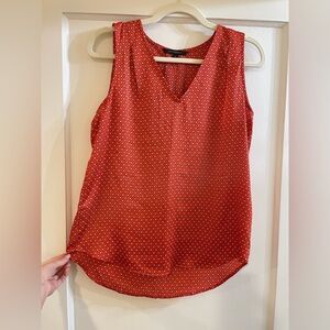 Banana Republic Red Sleeveless Blouse, NWOT